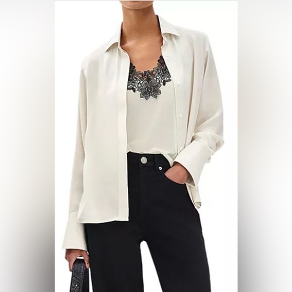 rag & bone Tops - Rag & Bone Ivory Venus Blouse in Ivory